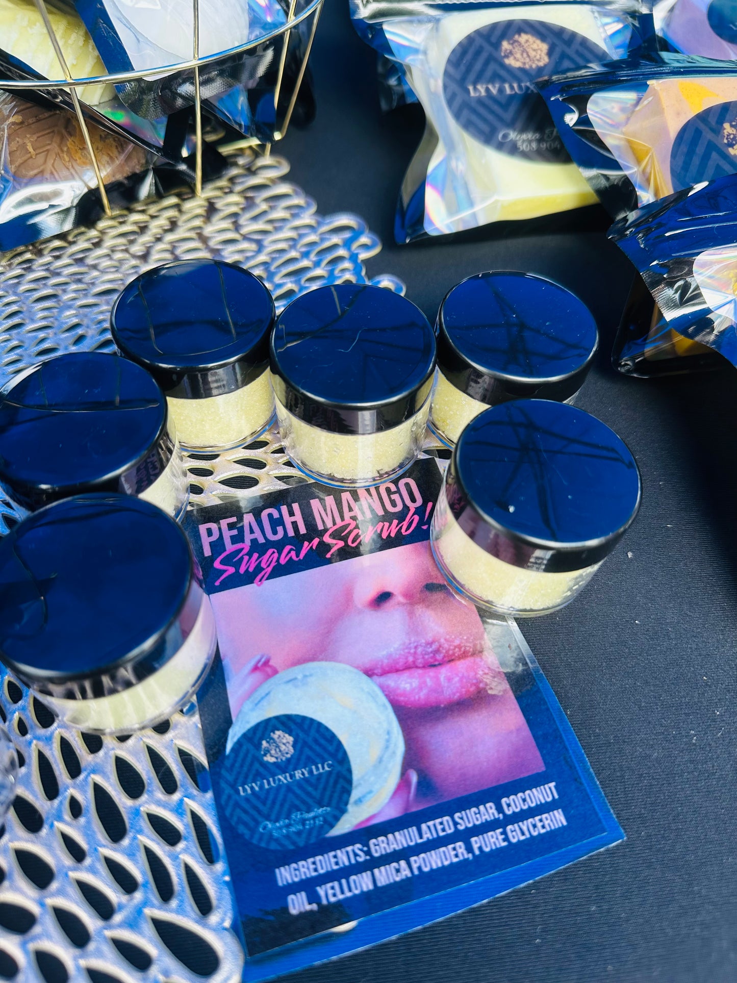 #1 MANGO PEACH SUGAR LIP SCRUB