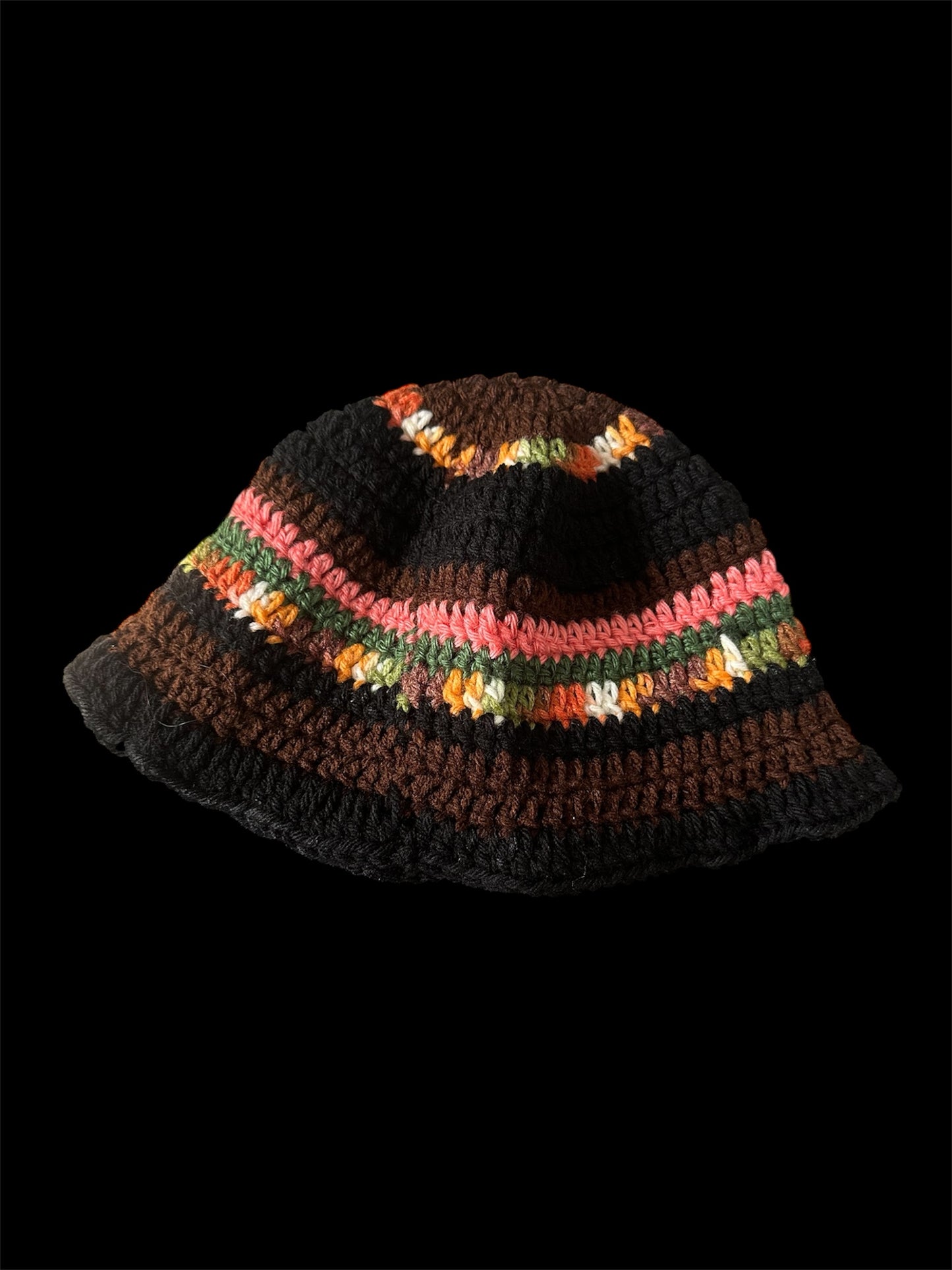 #5 MULTI-COLORED CHROCHET HAT