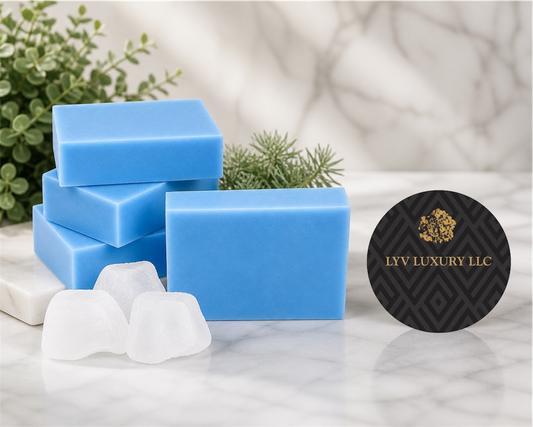 BLUE PEPPERMINT BAR SOAP