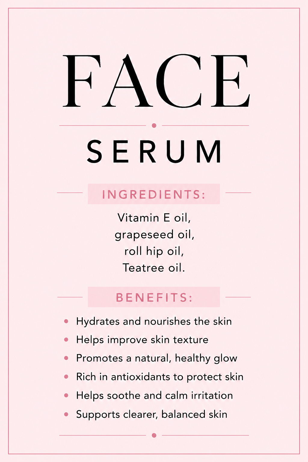 FACE SERUM