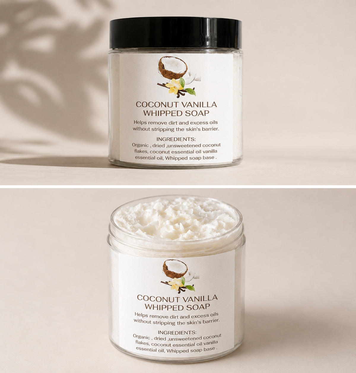 COCONUT VANILLA WHIPPED SOAP