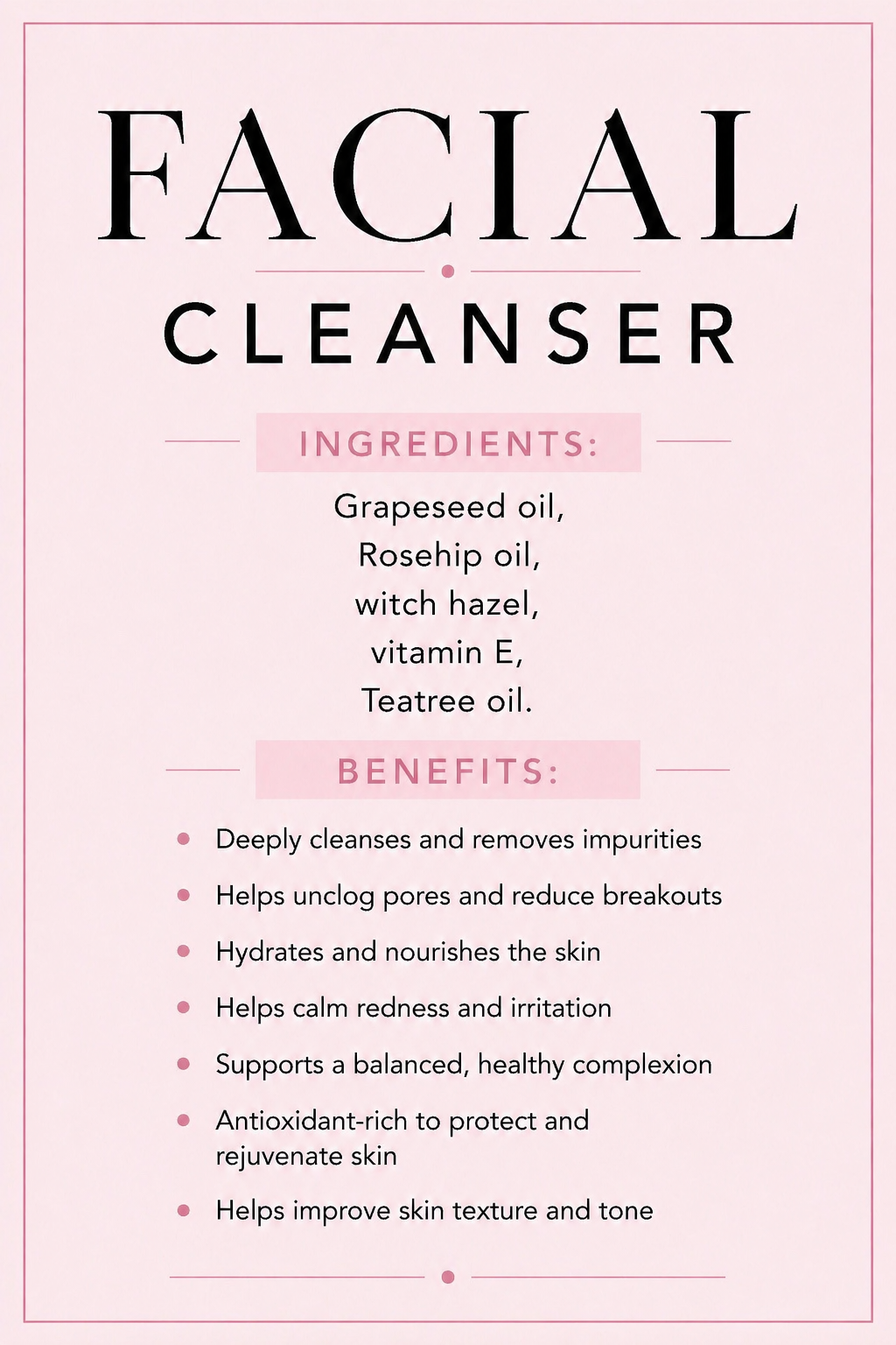 FACIAL CLEANSER