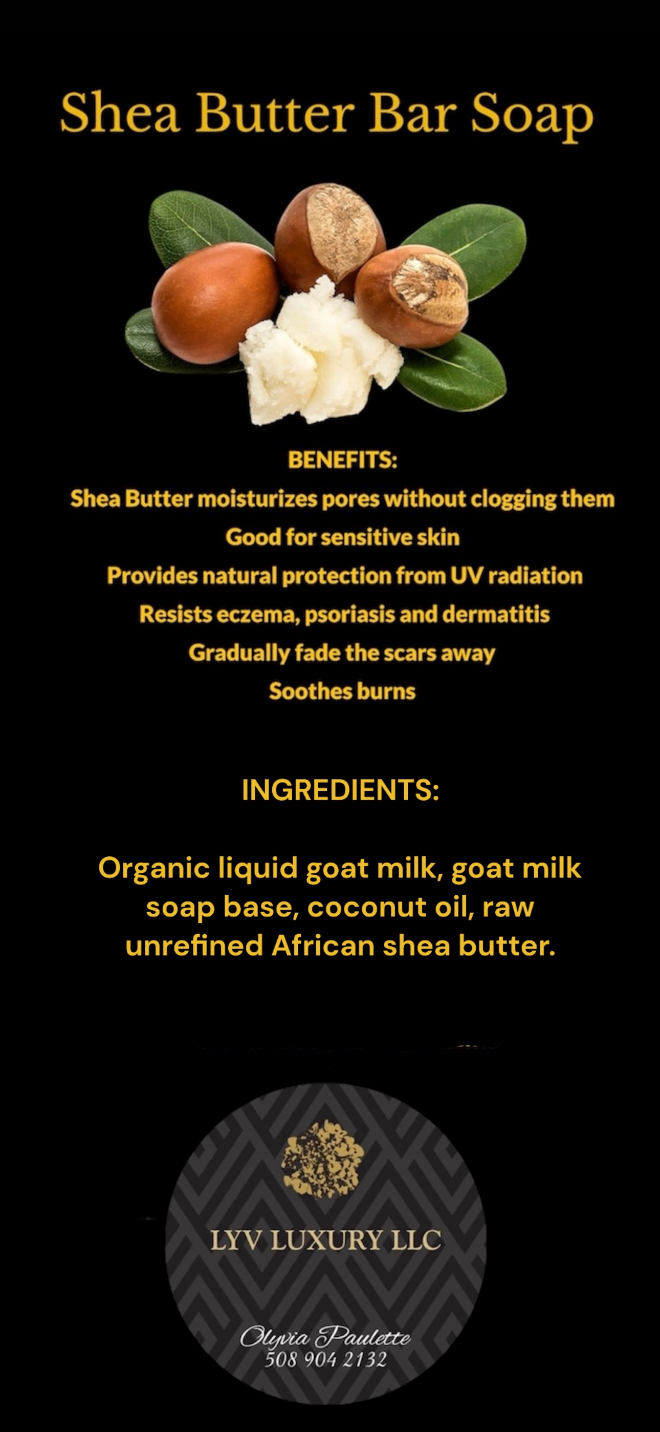 SHEA BUTTER BAR SOAP