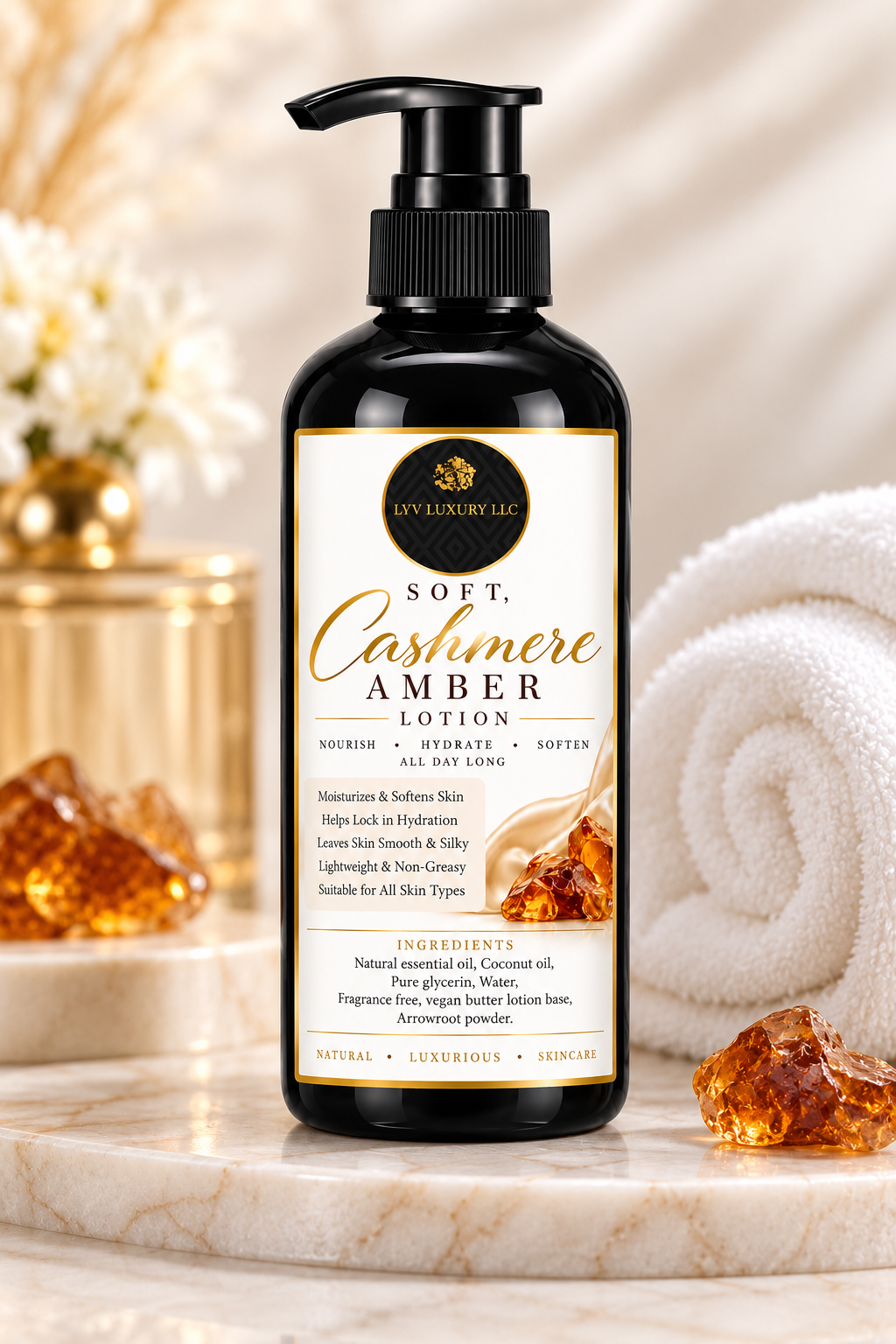 Soft Cashmere Amber body lotion