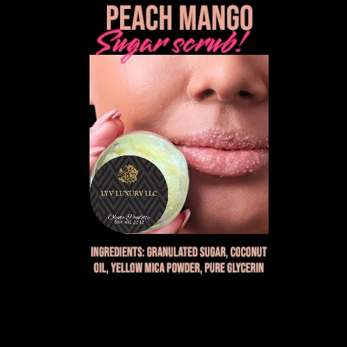#1 MANGO PEACH SUGAR LIP SCRUB